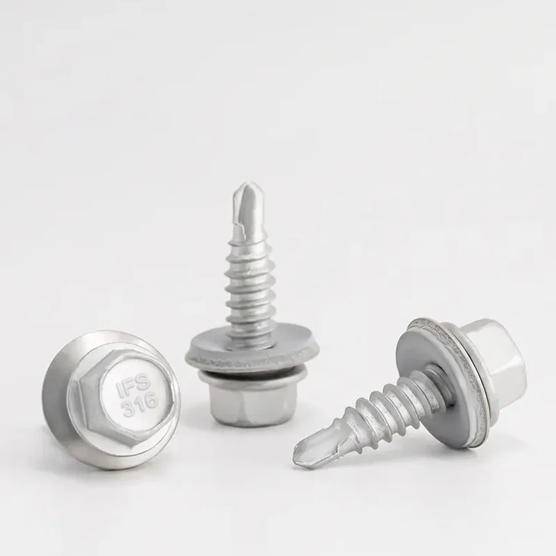 E16022H1 Hex Small Flange Bi-Metallic Suture Screw