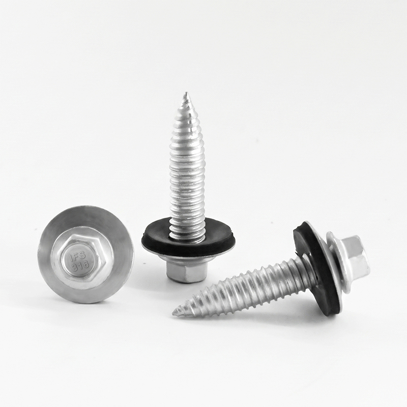 E37032D2 Hex Large Flange Bi-Metallic Pointed Screw